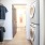 closet with washer and dryer